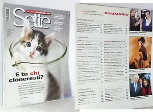 SETTE (CORRIERE DELLA SERA) N. 9 - 2002 - E TU CHI CLONERESTI? - RIVISTA BUONA - Picture 1 of 4