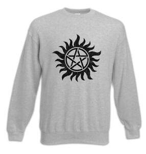 Anti Possession Symbol Sweatshirt Pullover Supernatural Pentagram Dean Fun Sam