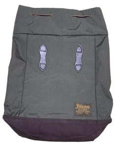 FILSON Daypack Backpack Bag Nylon Otter Green Drawstring Alaska USA Top Load NWT - Picture 1 of 11