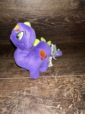 "Felpa Chomby púrpura de colección Neopets con etiquetas Thinkaway primera edición 2004 8""" Foto 1 de 4