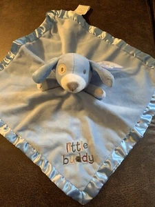 MANTA DE SEGURIDAD ESCALONES CACHORRO PERRO PEQUEÑO AMIGO AZUL BLANCO NARIZ SUAVE - Imagen 1 de 6