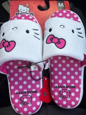 ¡¡Nuevo!!!Zapatillas para mujer Hello Kitty M6-7 rosa y blanco - Envío rápido Foto 1 de 3