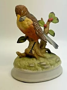 Music box uccellino porcellana Gorham Bisque suona il dottor Zivago: tema di Lara - Foto 1 di 11