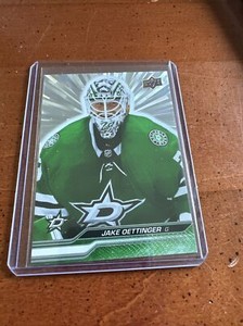 2023-24 UD Upper Deck Series 1 Outburst Silver #60 Jake Oettinger