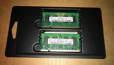 SAMSUNG 1GB (2 X 512MB) 2Rx16 PC2 5300S-555-12-A3 MEMORY  - Image 1 of 3