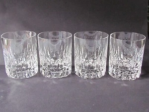 FOUR GOOD QUALITY CUT CRYSTAL OLD FASHIONED WHISKY GLASSES / RUMMERS (8236) - Picture 1 of 4