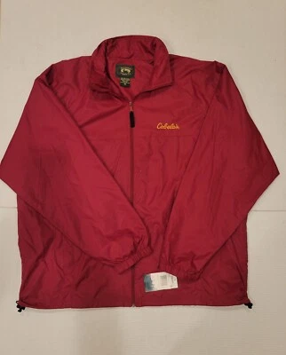 Stillwater Supply Co Cabelas Men’s Hooded Windbreaker Jacket Red Size 2XL New WT - Image 1 of 4