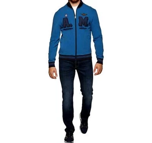 AERONAUTICA MILITARE FE1402 Felpa Zip Colore Bluette - Picture 1 of 3