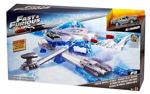 Fast and Furious F8 Ice Charger Cars Frozen Missile Attack Playset Vehicle Toys