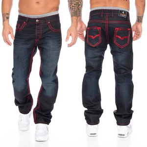 Rock Creek herren designer denim jeans hose dicke zier nähte W29-W44 NEU RC-2092 - Bild 1 von 4