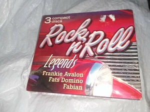 Rock And Roll Legends Cd 3 Disc Set New! Frankie Avalon Fats Domino Fabian - Picture 1 of 3