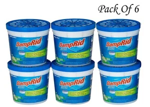DampRid Refillable Moisture Absorber, 10.5 oz. Cups, 6 Pack, Fresh Scent - Picture 1 of 8