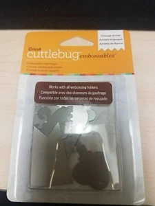 Cricut Cuttlebug VINTAGE ARTIST-SILVER Embossables Metal Shapes - Brand New!!!! - Picture 1 of 2