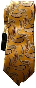 "Bocara extra lange Krawatte nwts Seide mehrfarbig Paisley 3,75"" x 63" - Bild 1 von 2