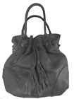 Adler Large Black Leather Purse Shoulder Bag
