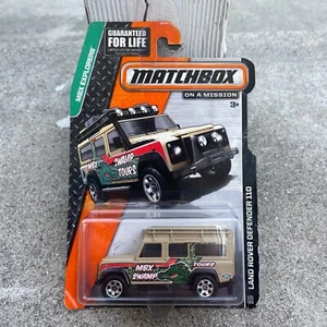 Matchbox Land Rover Defender 110 Swamp Tours Beige Tan - Picture 1 of 8