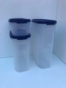New Tupperware modular mates set- oval 1, 3, 4 with blue seals - Picture 1 of 1