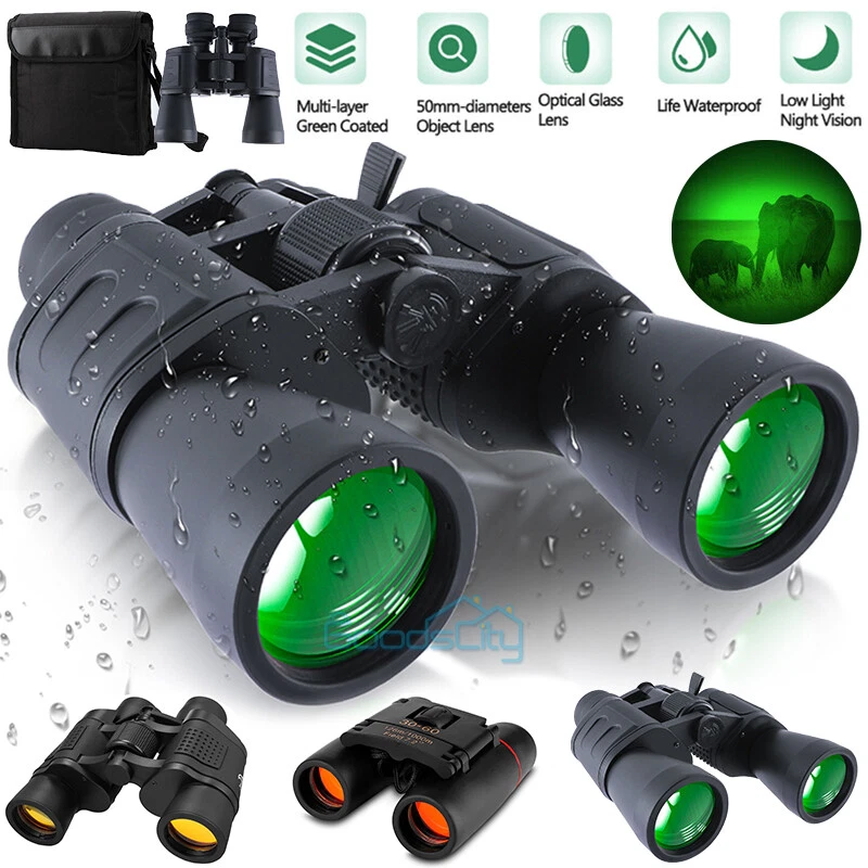 10-180x100 Military Army 60x60 Day/Night Vision Binoculars Goggles Hunting+Case - Image 1 of 1