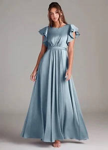 Azazie Daphne A-line Bridesmaid Dress NEW Size 10 - Picture 1 of 10