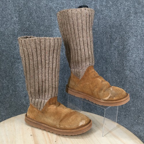 Stivali UGG donna 8 Cambridge pelle di pecora metà polpaccio pull on 1003175 marroni