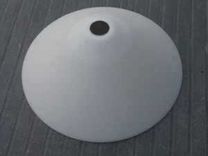 Lampenschirm Glas weiß, 23cm Durchmesser, 9cm hoch, gebraucht, guter Zustand - Bild 1 von 6