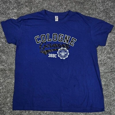 Camiseta Gráfica Colonia Alemania Para Hombre XL Azul 100% Algodón 38BC Orgullosa Ciudad Foto 1 de 4