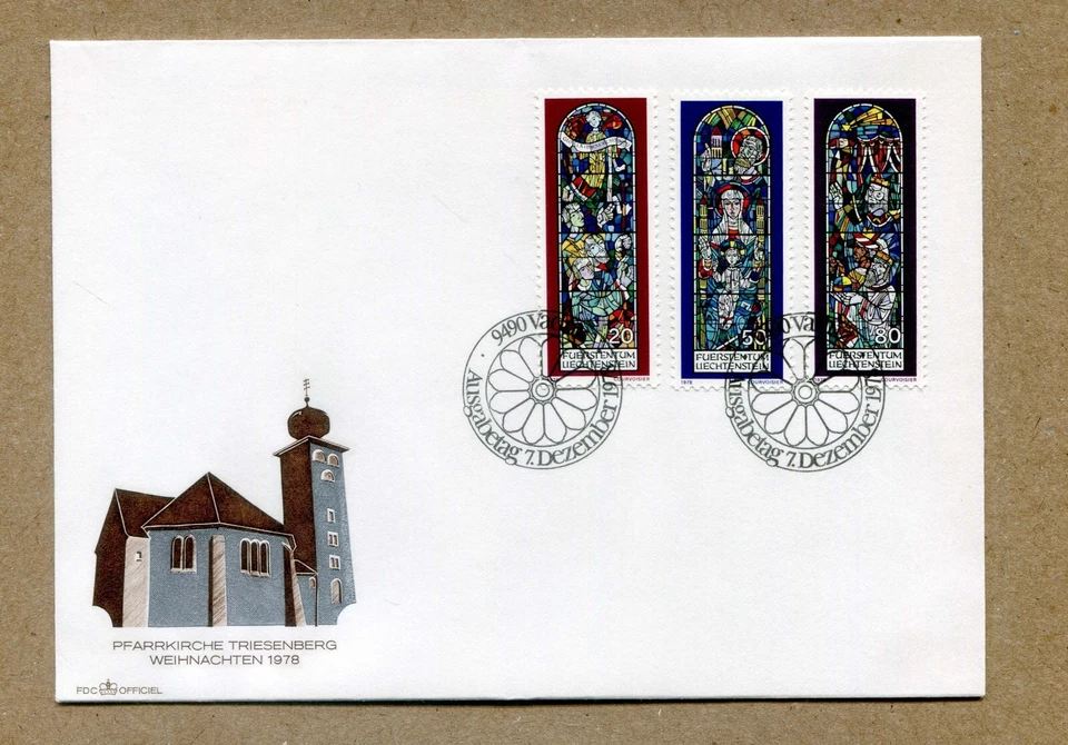 LIECHTENSTEIN. First Day Cover Christmas, DEC. 7, 1978 FDC - Image 1 of 2
