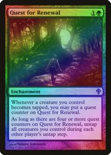Quest for Renewal FOIL Worldwake HEAVILY PLD Green Uncommon MAGIC CARD ABUGames