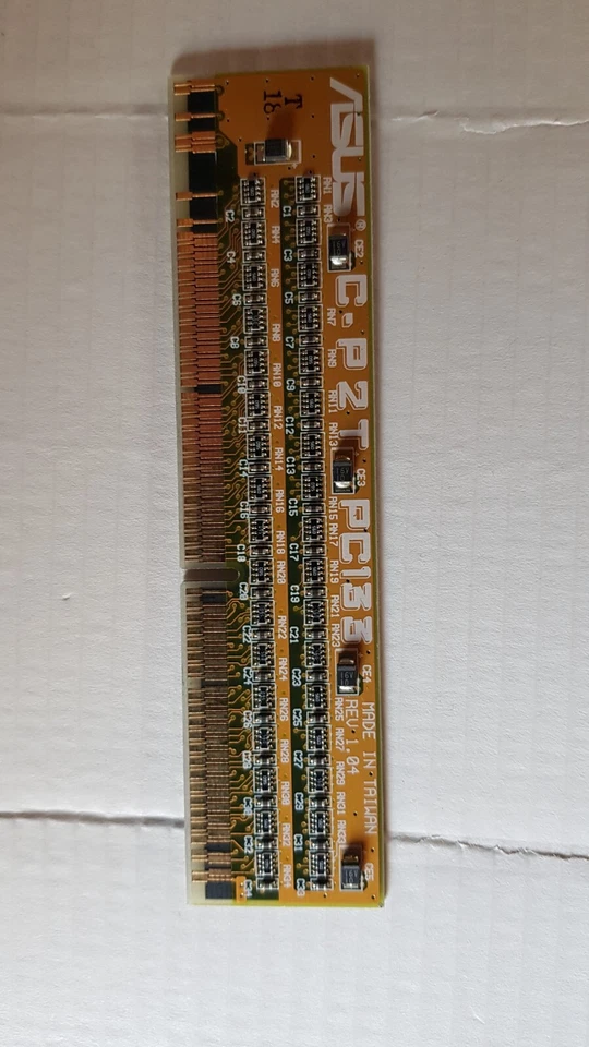 ASUS C-P2T PC133 SLOT 1 P2 P3 CPU TERMINATOR CARD RM2-CM - Immagine 1 di 2