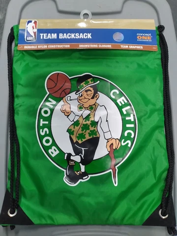 NBA Boston Celtics Green Nylon 17" X 13" Team Drawstring Backsack BRAND  NEW Cover