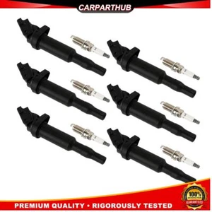 6 Pack Ignition Coil & Spark Plugs for BMW 125i 128i 320i 328i 330i 525i X3 X5 - Picture 1 of 13