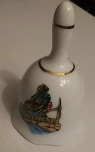 Campana de cerámica de recuerdo de minero de California - Imagen 1 de 4