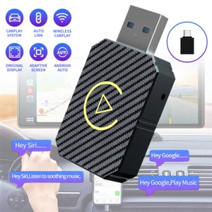Mini USB 2 in1 Wireless CarPlay Adapter Dongle For iPhone Apple Android Carplay - Bild 1 von 15