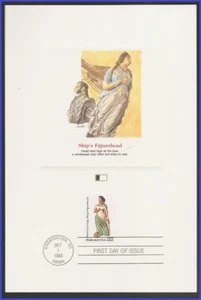 USA3 #2241 U/A FLEETWOOD PROOFCARD FDC Ship Figurehead - Picture 1 of 1