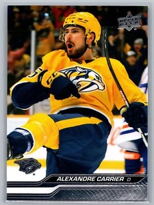 2023-24 Upper Deck #103 Alexandre Carrier Nashville Predators - Picture 1 of 2