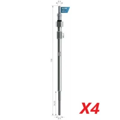 4X SVAC enchufes de brillo para Saab 9-3 9-3x 1.9 ttiD 2007-2012 - 4.4V Foto 1 de 2