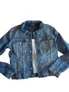 Girls GAP Denim Jacket - Stylish Blue Jean Jacket - Size XL - Spring Summer - Picture 1 of 7