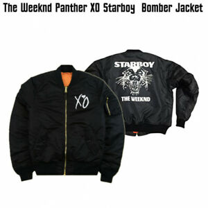 The Weeknd Starboy panther XO bomber jacket Mens Jacket -NEW ARRIVAL