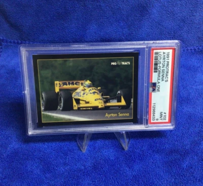1991 PRO TRAC'S FORMULA ONE # 102 AYRTON SENNA - LOTUS  - PSA 9 - Image 1 of 4