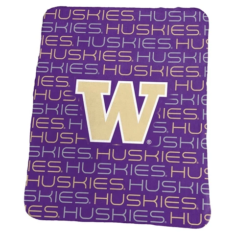Washington Huskies Classic Fleece Blanket Cover