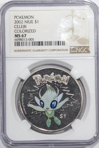 2002 Niue Pokemon Coin - ENTEI Colorized NGC MS67 - Picture 1 of 2