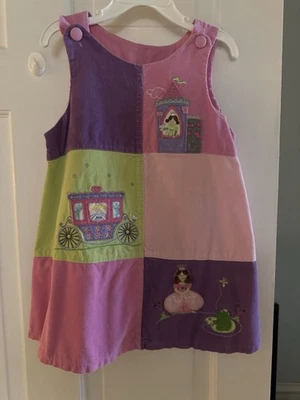 Jersey de pana 4T con apliques de princesa para niñas Foto 1 de 4