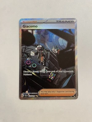 Pokemon Giacomo Special Illustration Rare  SV02: Paldea Evolved 267/193 NM - Image 1 of 2