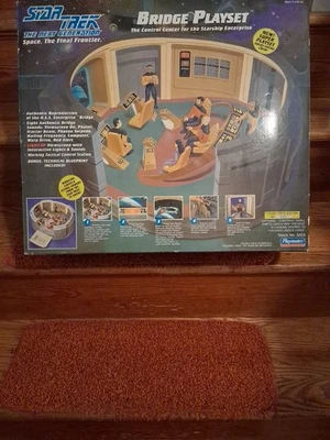 Juego de Star Trek The Next Generation Enterprise Bridge 1993 Playmates de colección.  Foto 1 de 4