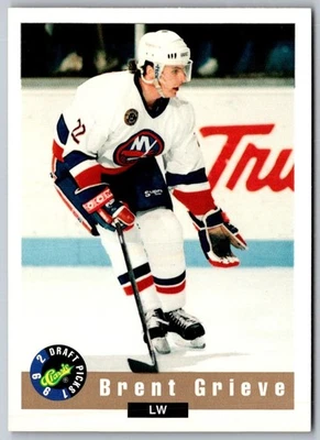 1992 Classic Draft Picks Brent Grieve #100 Capital District Islanders - Image 1 of 2