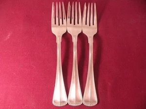 3 Salad Forks Towle HAMILTON Germany 18/8 Satin Stainless 7" - Picture 1 of 6
