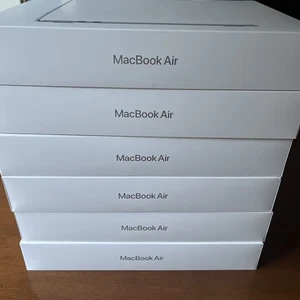 6 X Genuine Original OEM Apple MacBook AIR 13" 2025 M4 16GB EMPTY BOX ONLY!! - Afbeelding 1 van 9