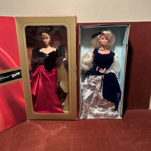 2 Stück Winter Splendor Barbie - Avon 1996 - Winter Velvet Barbie 1995 - Bild 1 von 10