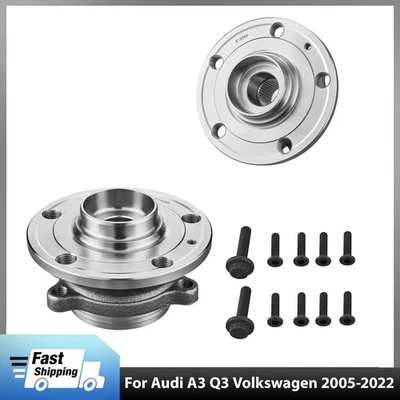 2 Front Wheel Hub Bearing Fits Volkswagen Beetle Jetta Golf GTI Audi TT Quattro Foto 1 de 4