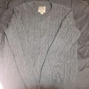 St John’s Bay Gray Cable Knit Sweater Mens XL Super Soft Crewneck Pullover - Picture 1 of 4